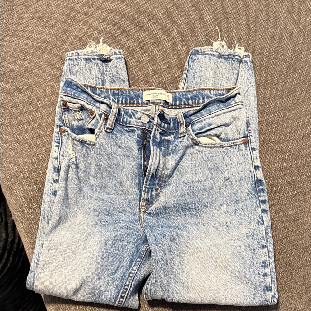 Abercrombie & Fitch Light Blue Straight Leg Jeans